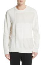 Men's Rick Owens Oversized Silk Sweater, Size - White