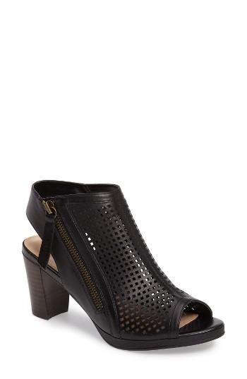 Women's Bella Vita Lenore Open Toe Bootie N - Black