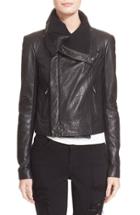 Women's Veda 'max Classic' Leather Jacket, Size - Black