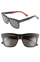 Men's Gucci 54mm Polarized Sunglasses - Black