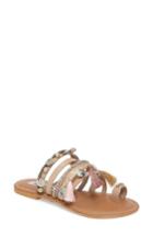 Women's Steve Madden Bejeweled Rippel Sandal .5 M - Pink