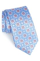 Men's Nordstrom Men's Shop Megan Medallion Silk Tie, Size X-long - Blue