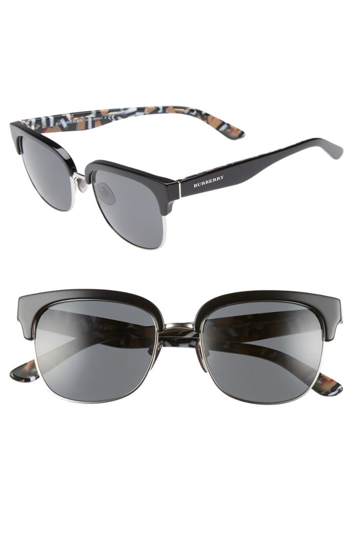 Women's Burberry Marblecheck 53mm Sunglasses -