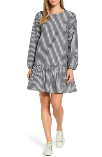 Women's Pleione Stripe Poplin Drop Waist Dress
