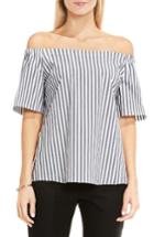 Women's Vince Camuto Off The Shoulder Stripe Top - Black