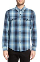 Men's Outerknown Plaid Flannel Trim Fit Sport Shirt