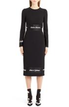 Women's Dolce & Gabbana Fashion Devotion Sheath Dress Us / 38 It - Black