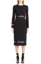 Women's Dolce & Gabbana Fashion Devotion Sheath Dress Us / 38 It - Black