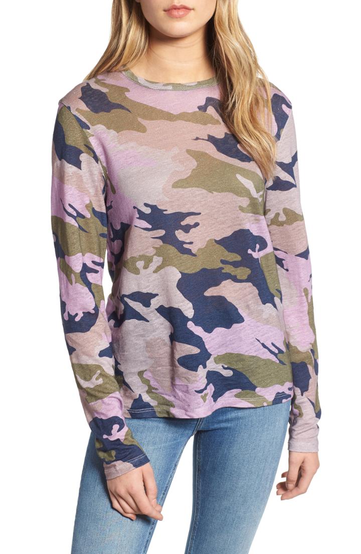 Women's Zadig & Voltaire Willy Camo Linen Top
