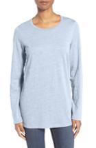 Women's Eileen Fisher Organic Cotton Jersey Top - Blue