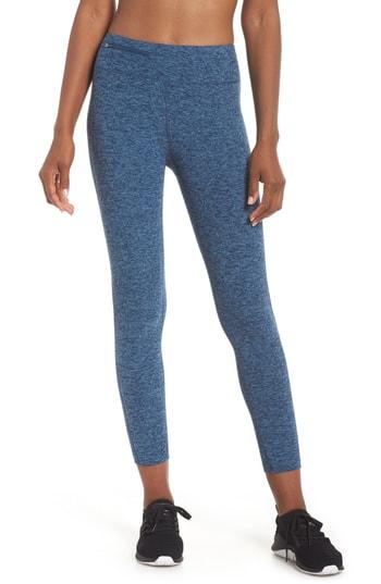 Women's Oiselle Lux Flow Crop Leggings - Blue