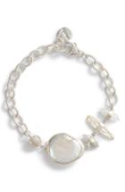 Women's Chan Luu White Pearl Bracelet