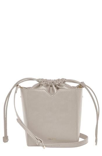 Urban Originals Be Yourself Vegan Leather Bucket Bag - Grey