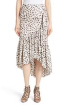 Women's Ulla Johnson Gretchen Floral Cotton & Silk Skirt