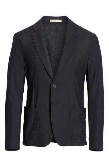 Men's Armani Collezioni Regular Fit Stretch Blazer Us / 48 Eu R - Black