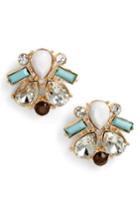 Women's Adia Kibur Crystal & Stone Stud Earrings