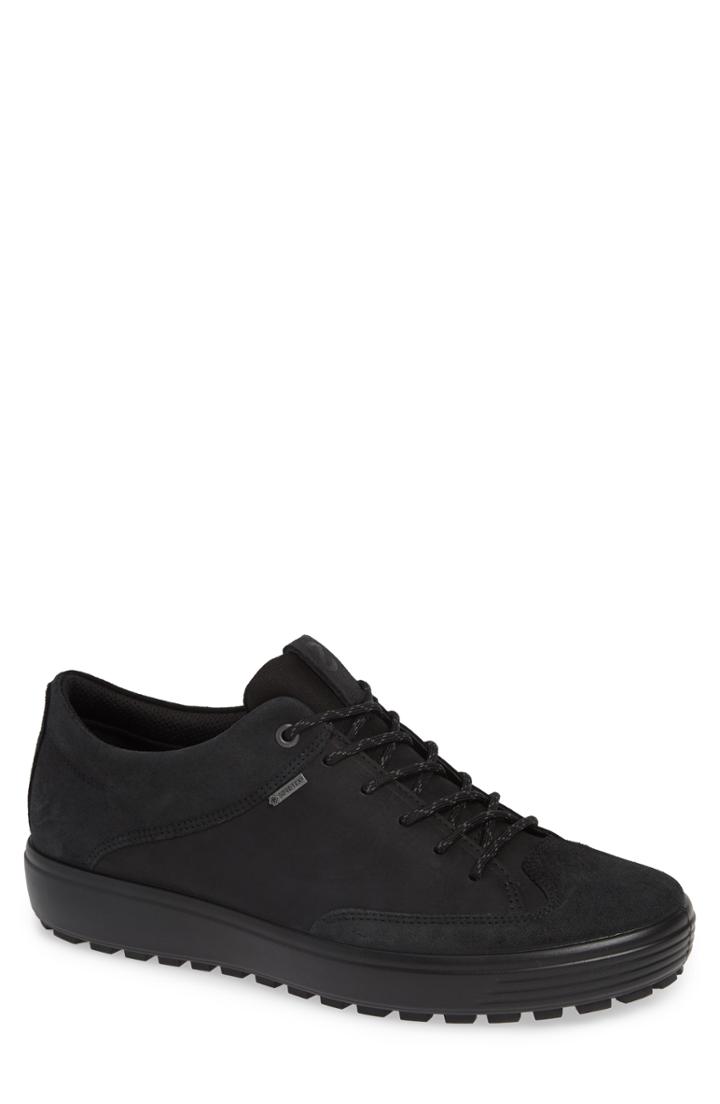 Men's Ecco Soft 7 Tred Lace-up Sneaker -7.5us / 41eu - Black