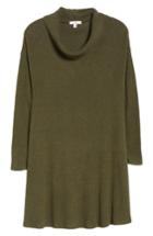 Women's Bp. Rib Knit Cowl Neck Dress - Green