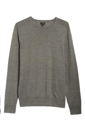 Men's J.crew Cotton Blend Crewneck Sweater - Grey