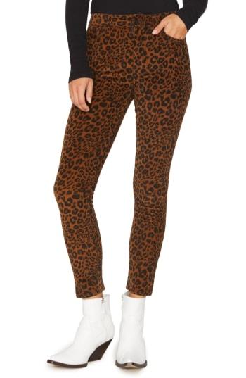 Women's Sanctuary Leopard Affair Corduroy Pants - Brown