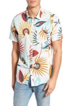 Men's Billabong Sunday Floral Woven Shirt, Size - Beige