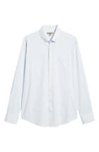 Men's Peter Millar Clarke Check Performance Sport Shirt - White