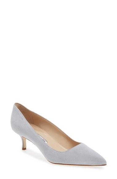 Women's Manolo Blahnik 'bb' Pump Us / 36eu - Grey