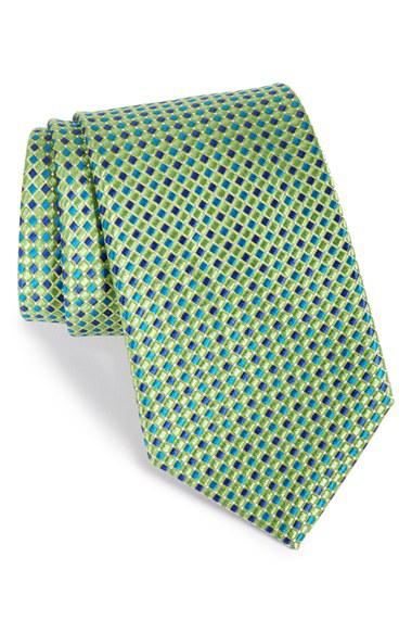 Men's Nordstrom Men's Shop Geo Pattern Silk Tie