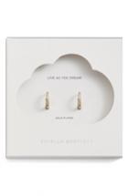 Women's Estella Bartlett Crystal Pave Huggie Hoop Earrings