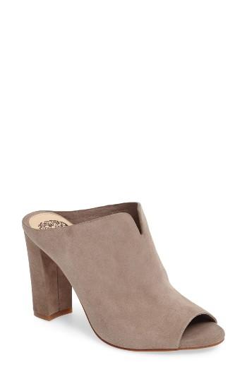 Women's Vince Camuto Sarina Open Toe Mule .5 M - Beige