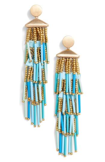 Women's Rebecca Minkoff Beaded Fringe Drama Earrings