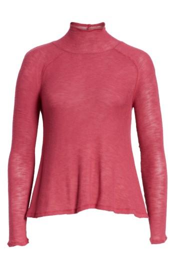 Women's Free People Weekends Snuggle Turtleneck - Burgundy