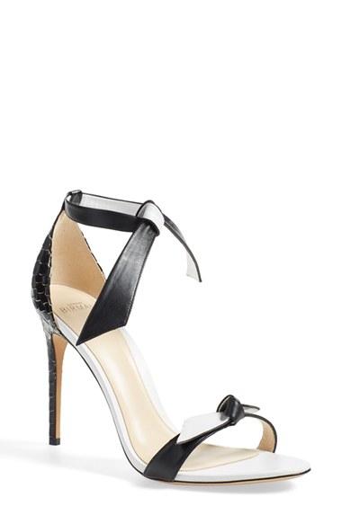 Women's Alexandre Birman 'clarita' Ankle Tie Sandal M - Black