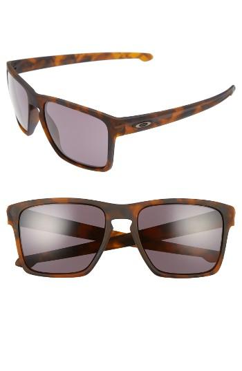 Men's Oakley Silver Xl 57mm Sunglasses - Brown