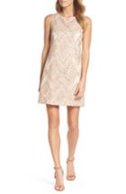Women's Vince Camuto Sequin Embroidered Sheath Dress - Pink