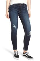Women's 1822 Denim Frayed Double Hem Skinny Jeans