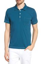 Men's Billy Reid Pensacola Slim Fit Polo - Blue/green