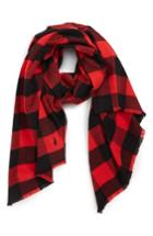 Men's Polo Ralph Lauren Buffalo Check Scarf, Size - Red