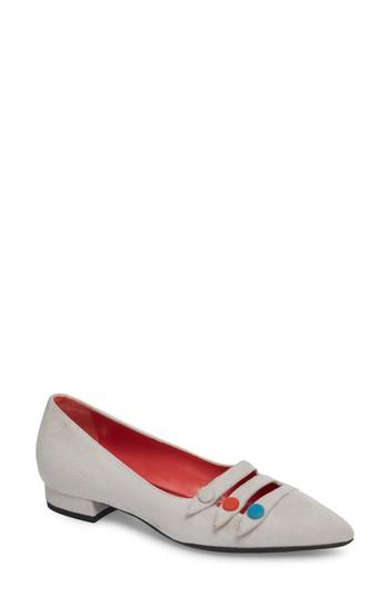 Women's Pas De Rouge Janet Flat Us / 39eu - Grey