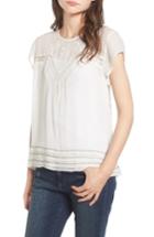 Women's Hinge Embroidered Lace Yoke Top