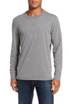 Men's Faherty Notch Long Sleeve T-shirt, Size - Grey
