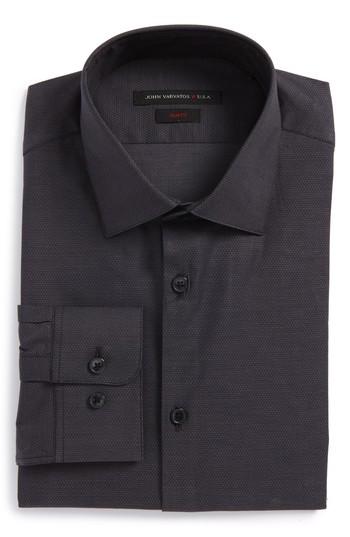 Men's John Varvatos Star Usa Slim Fit Dress Shirt R - Grey