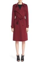 Women's Burberry 'tempsford' Cashmere Wrap Trench Coat