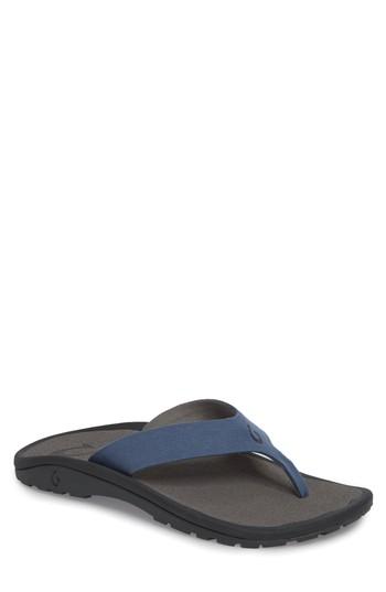 Men's Olukai Ohana Ho'okahi Flip Flop M - Blue