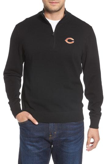 Men's Cutter & Buck Chicago Bears - Lakemont Fit Quarter Zip Sweater