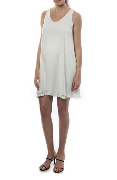 Women's Pietro Brunelli 'lago Di Como' High/low Maternity Dress - White