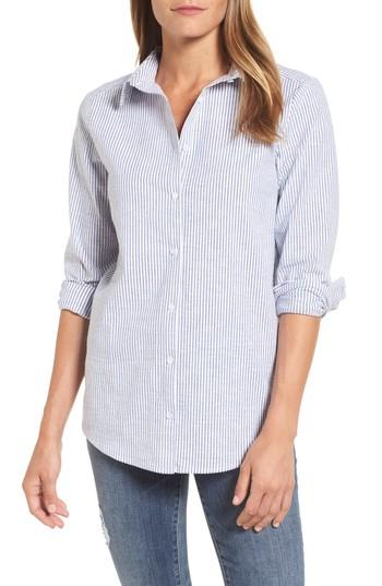 Women's Caslon Button Front Shirt - White