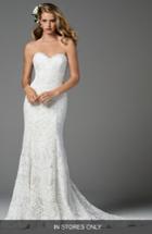 Women's Watters Taylor Strapless Lace Mermaid Gown, Size In Store Only - White