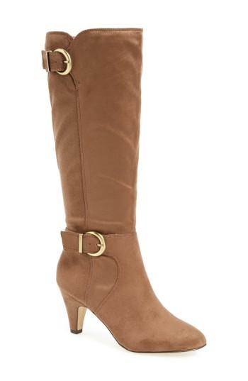 Women's Bella Vita Toni Ii Knee High Boot .5 Wide Calf M - Beige