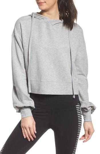 Women's Alo Social Hooded Top - Grey